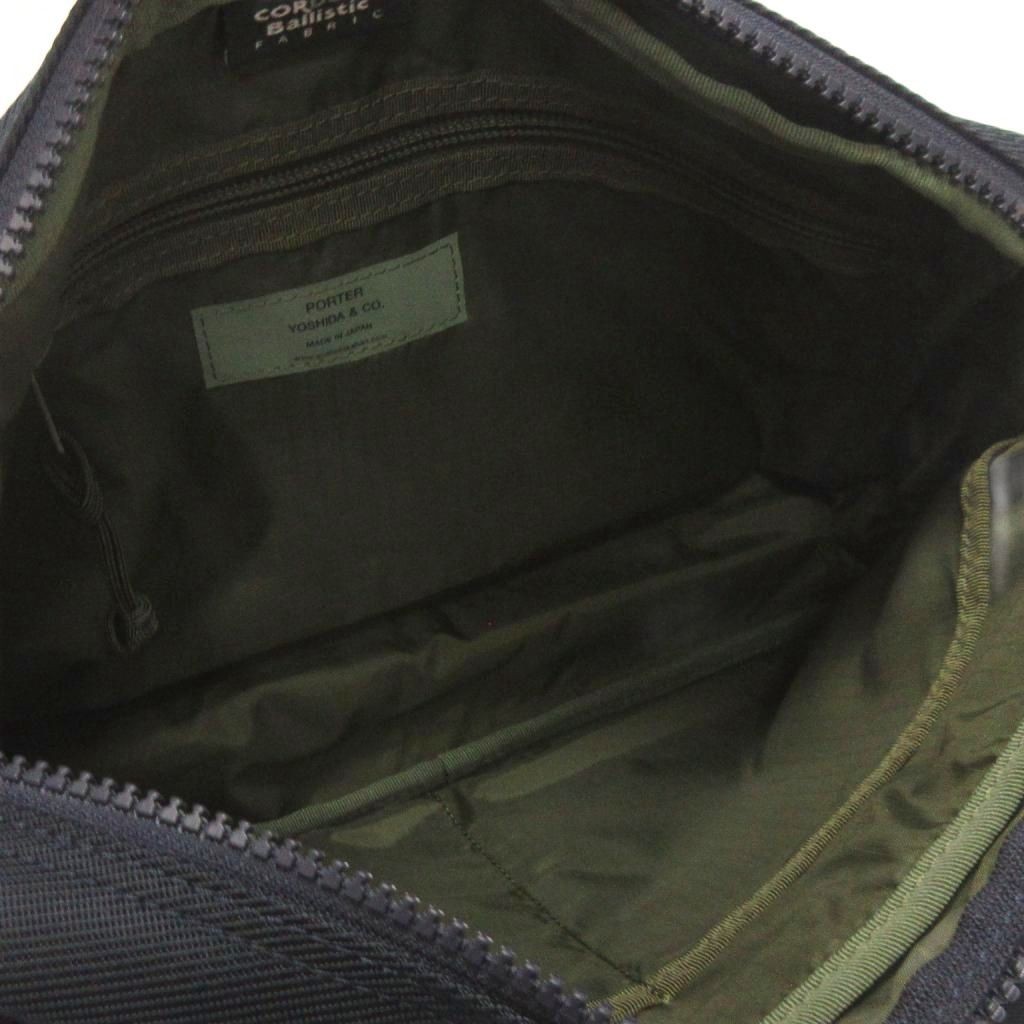Authentic Porter Yoshida Shoulder Bag 19cm x 31cm x 7cm Navy Crossbody Damaged