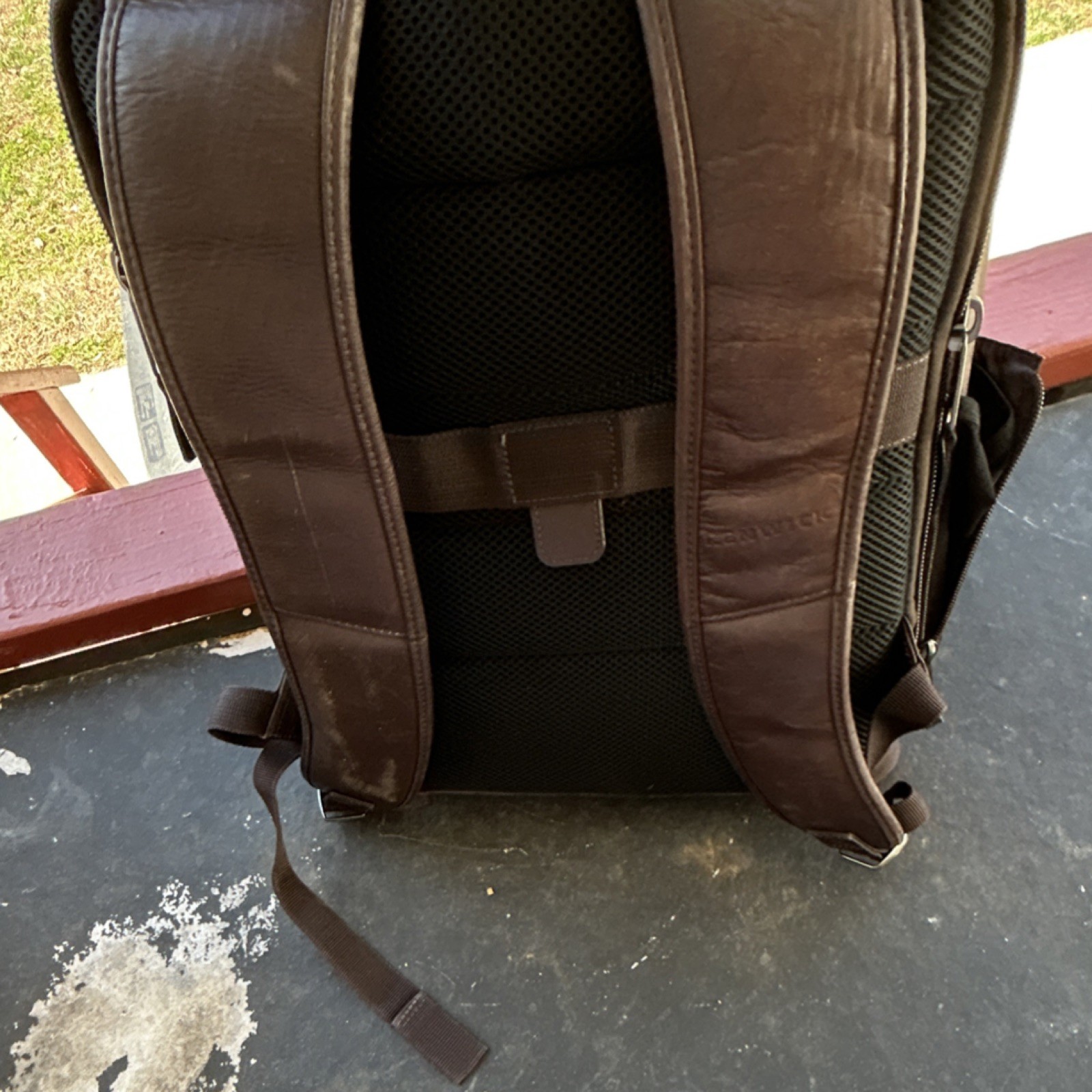 Renwick Brown Men’s Backpack Adjustable Strap Padded Inner & Outer Pockets