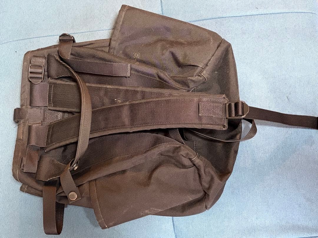 Porter Union Rucksack Backpack Black Canvas 38cm Large Used