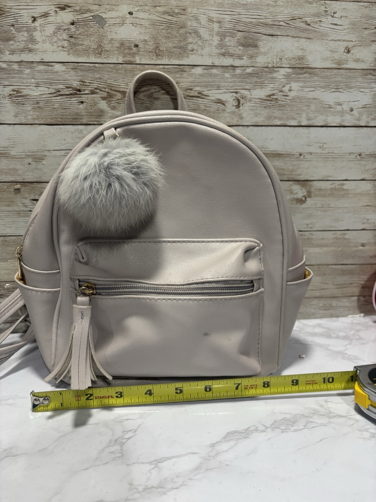 Small Satchel Backpack Everyday 9×9 All Zippers Work See Photos