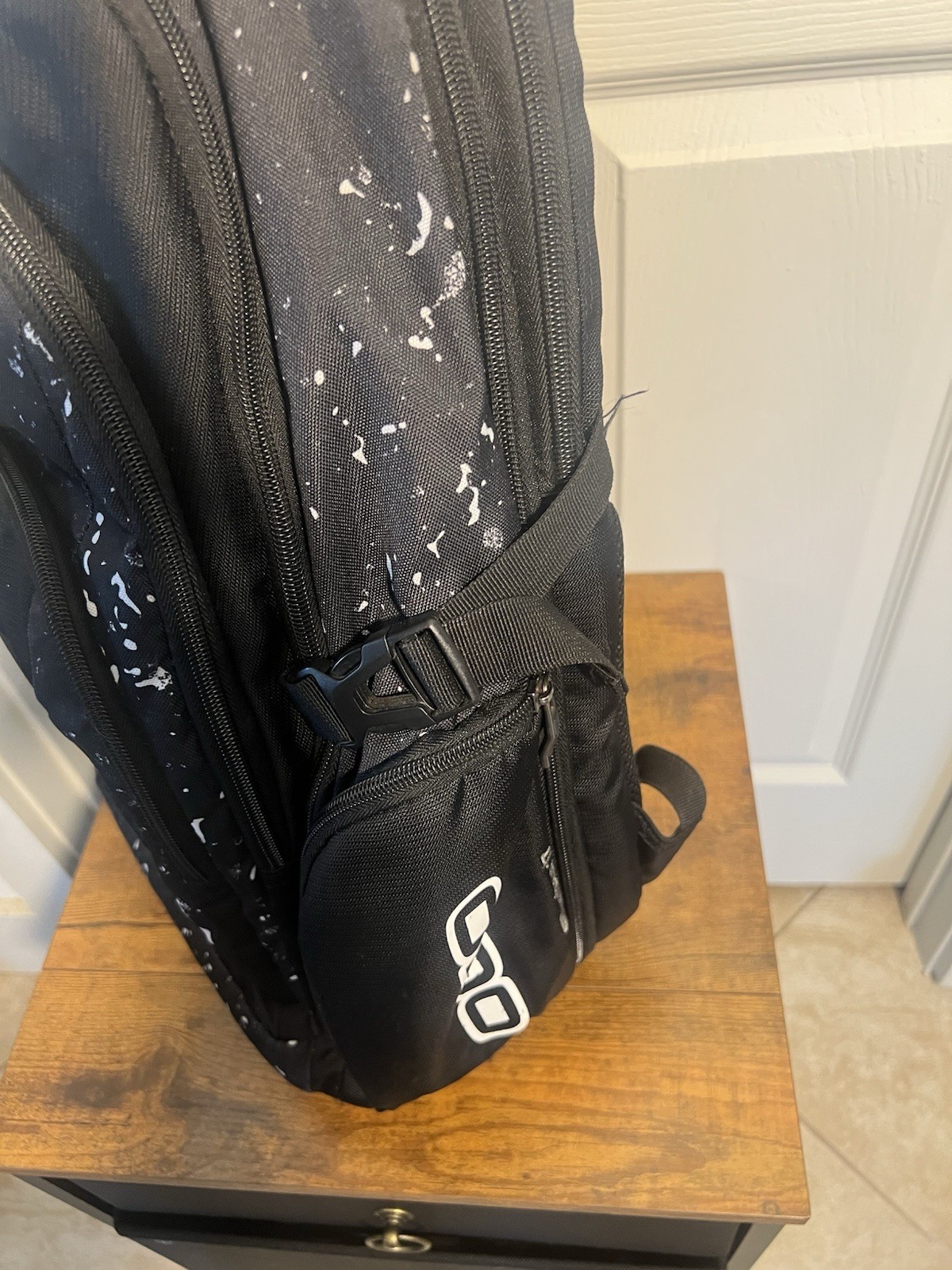 Fly Racing Branded Ogio Backpack, Urban Camo Bag, Black White Moto / Laptop Bag