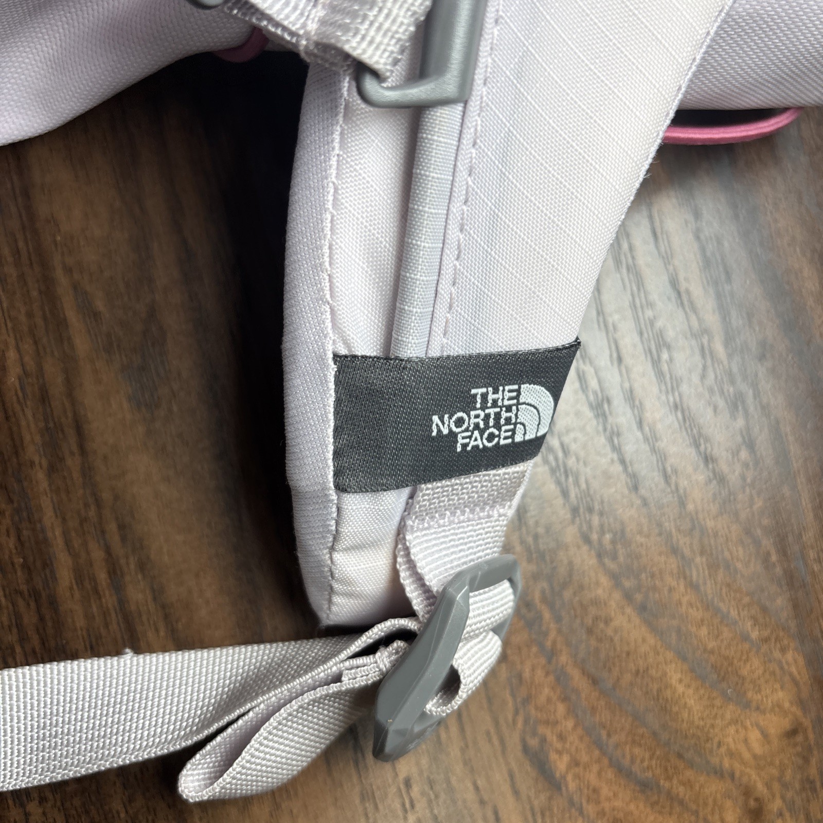 The North Face Backpack Borealis Rare White Pink Gray Laptop School Used