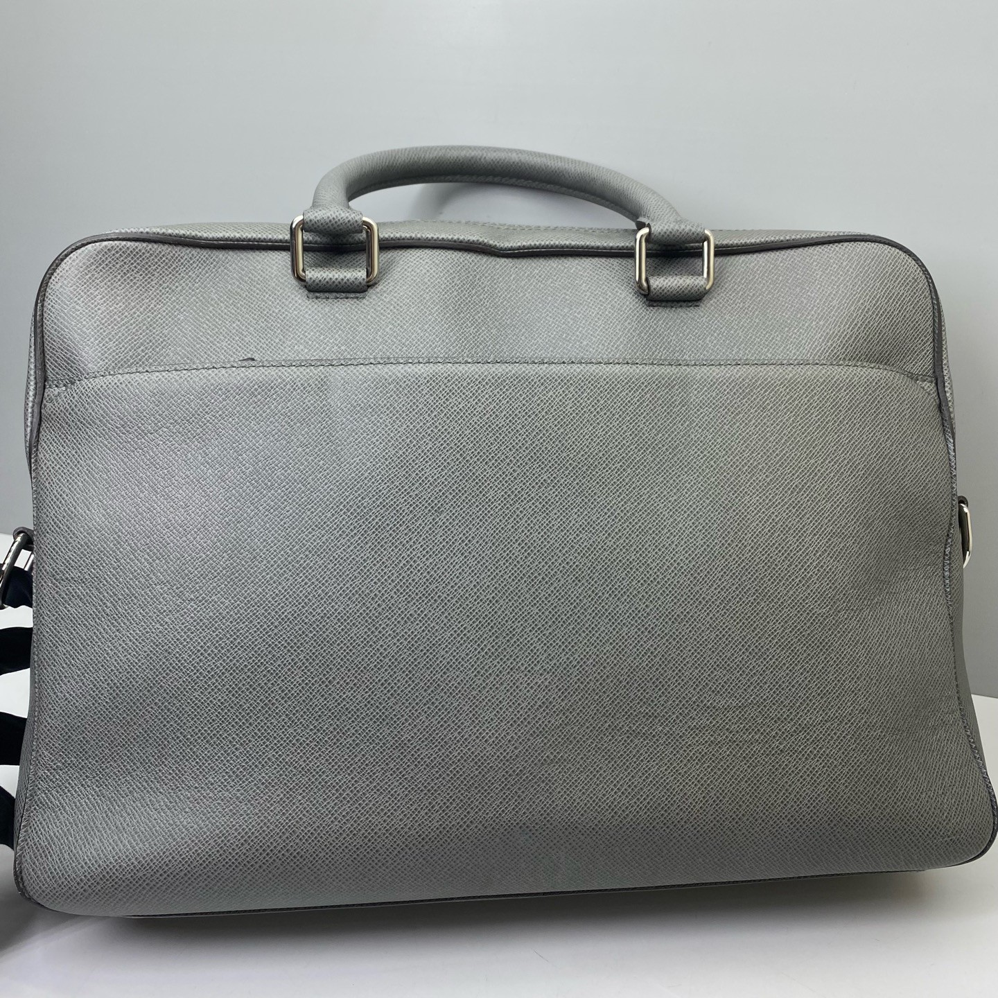 Louis Vuitton Pre-Owned Authentic Briefcase Grey 39x28x9cm Cowhide