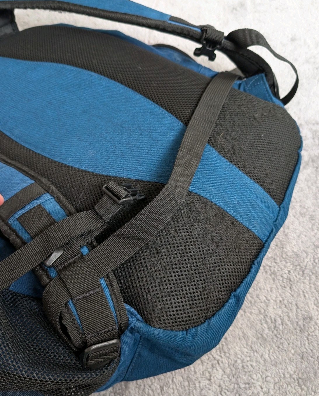 Oakley Blue And Black Canvas Backpack