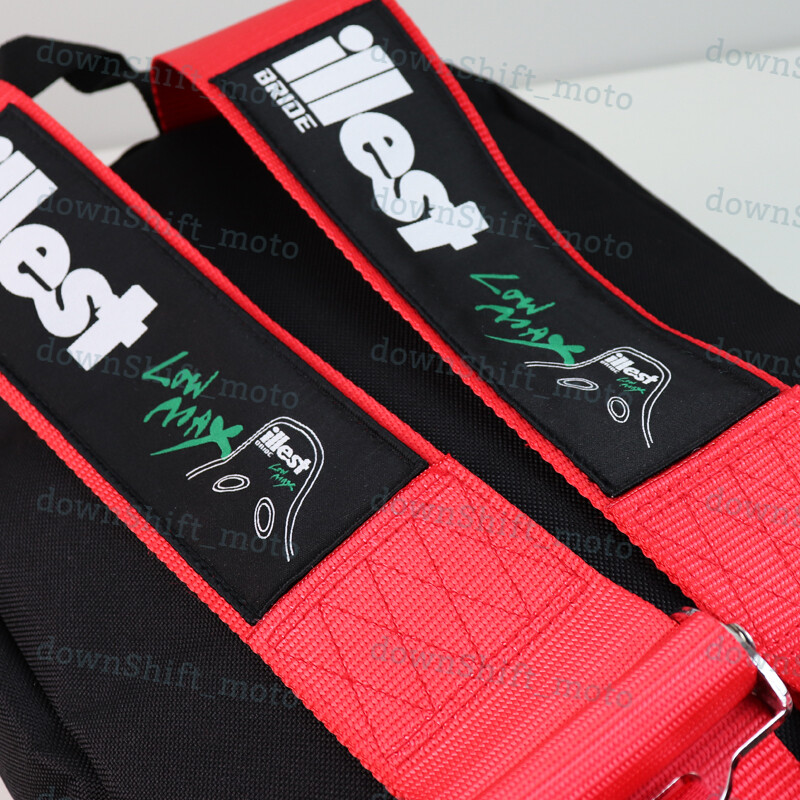 ILLEST Harness Adjustable Shoulder Strap JDM Bride Racing Backpack+Racing Wallet