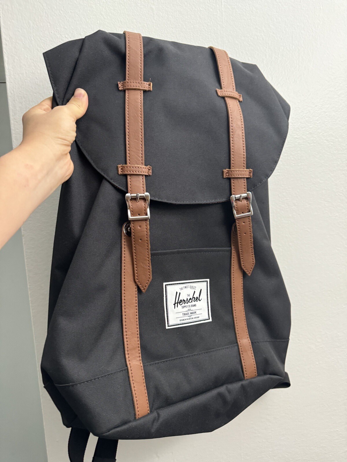 Herschel Supply Co. – Retreat Canvas Laptop Backpack – Black – 19.5L – New