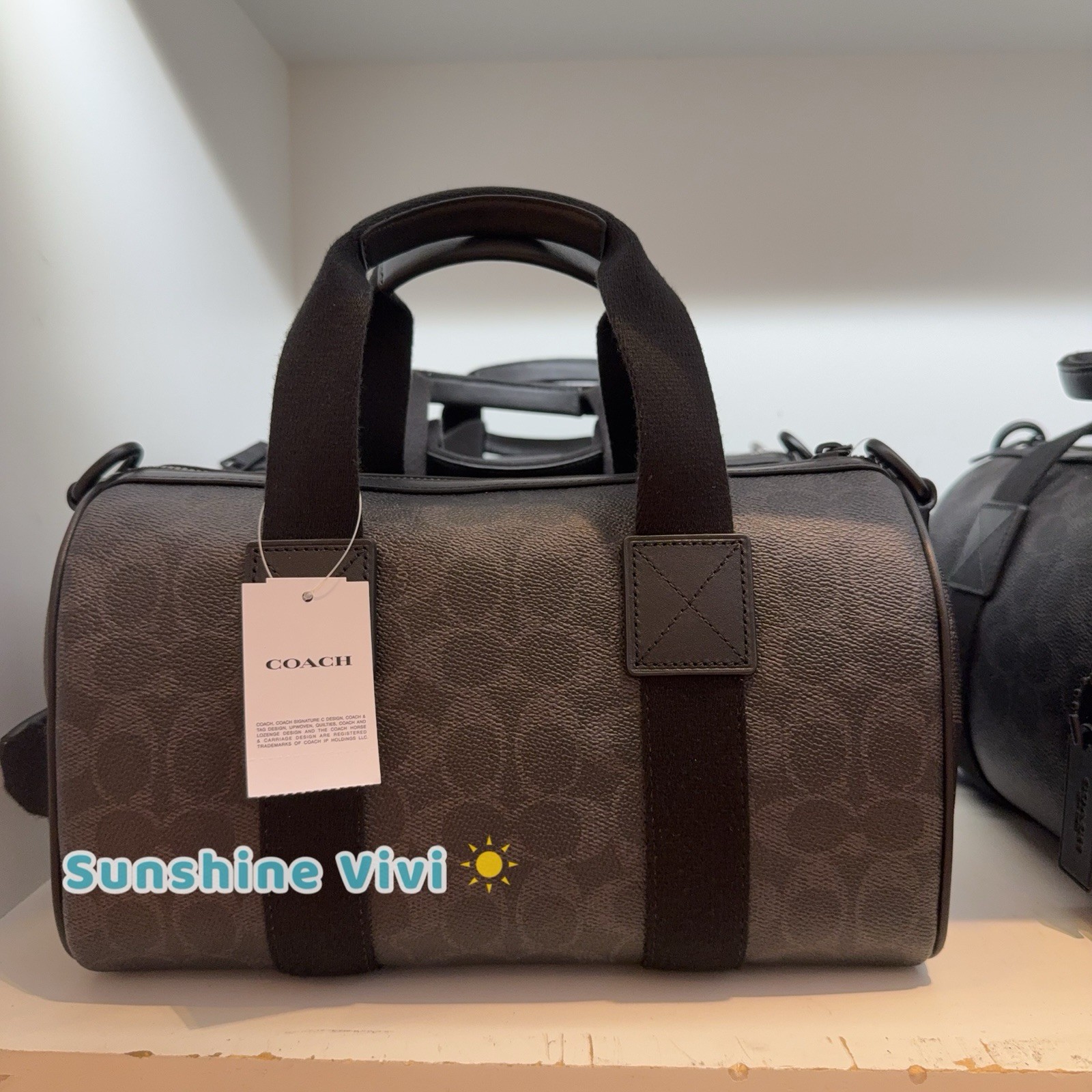 NWT Coach Explorer Duffle Bag 28 Signature Canvas CET22 Matte /Black Signature