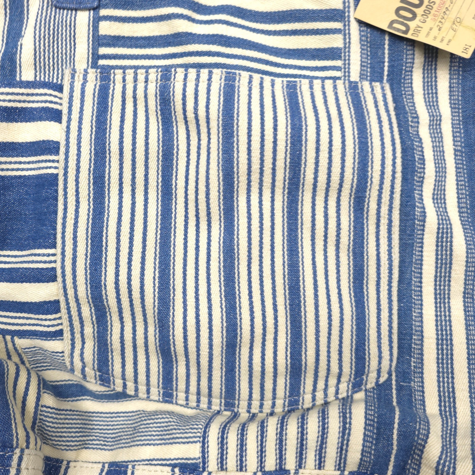 RRL Tote Bag Mens Naval Patchwork Striped Denim Double RL NWT Authentic