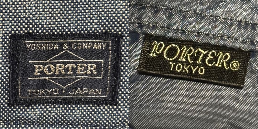 Authentic PORTER DEEPER Denim A4 Shoulder Bag Blue 16cm Depth, Slight Wear