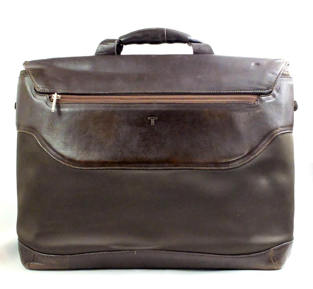 TUMI T-Tech Formula Targa Briefcase Brown Leather Microfiber Conditon: Used
