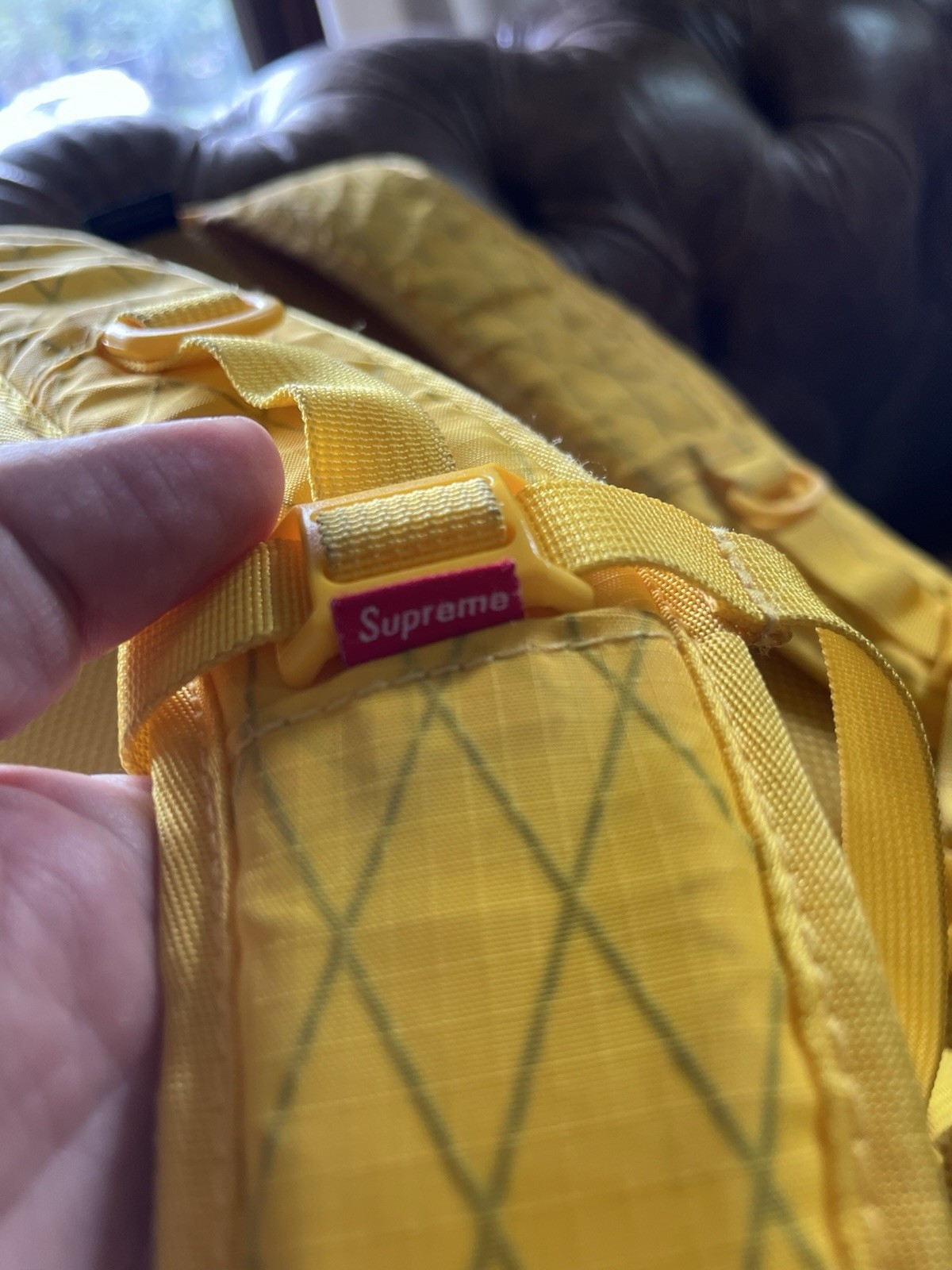 Supreme FW18 Backpack in Yellow