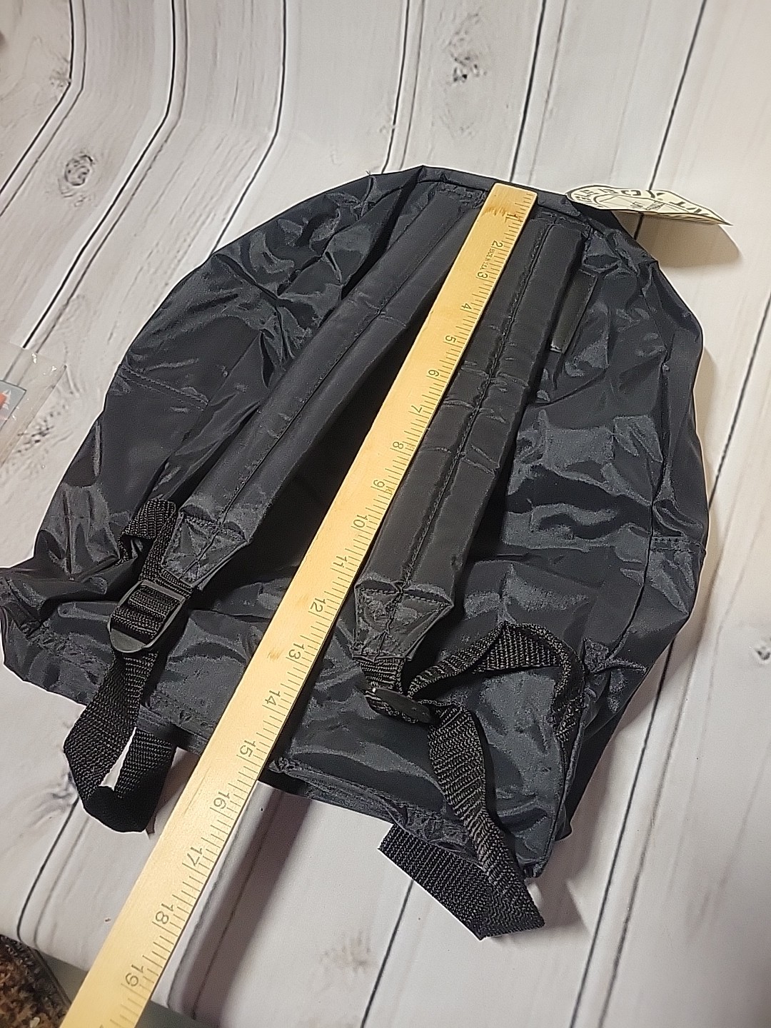 Vintage Bugle Boy Equipment Backpack Nylon Black Jet Blast Rescue/W Sticker…