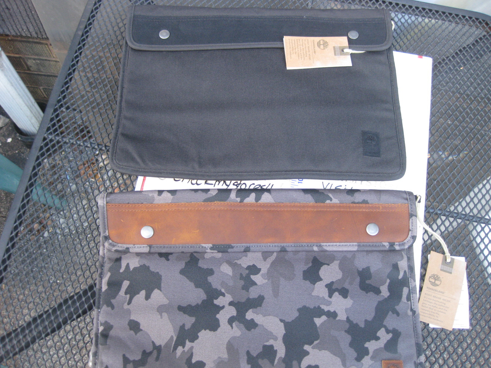 Timberland Unisex Natick Water-Resistant Cotton Laptop Sleeve Style A11UG A1LE6