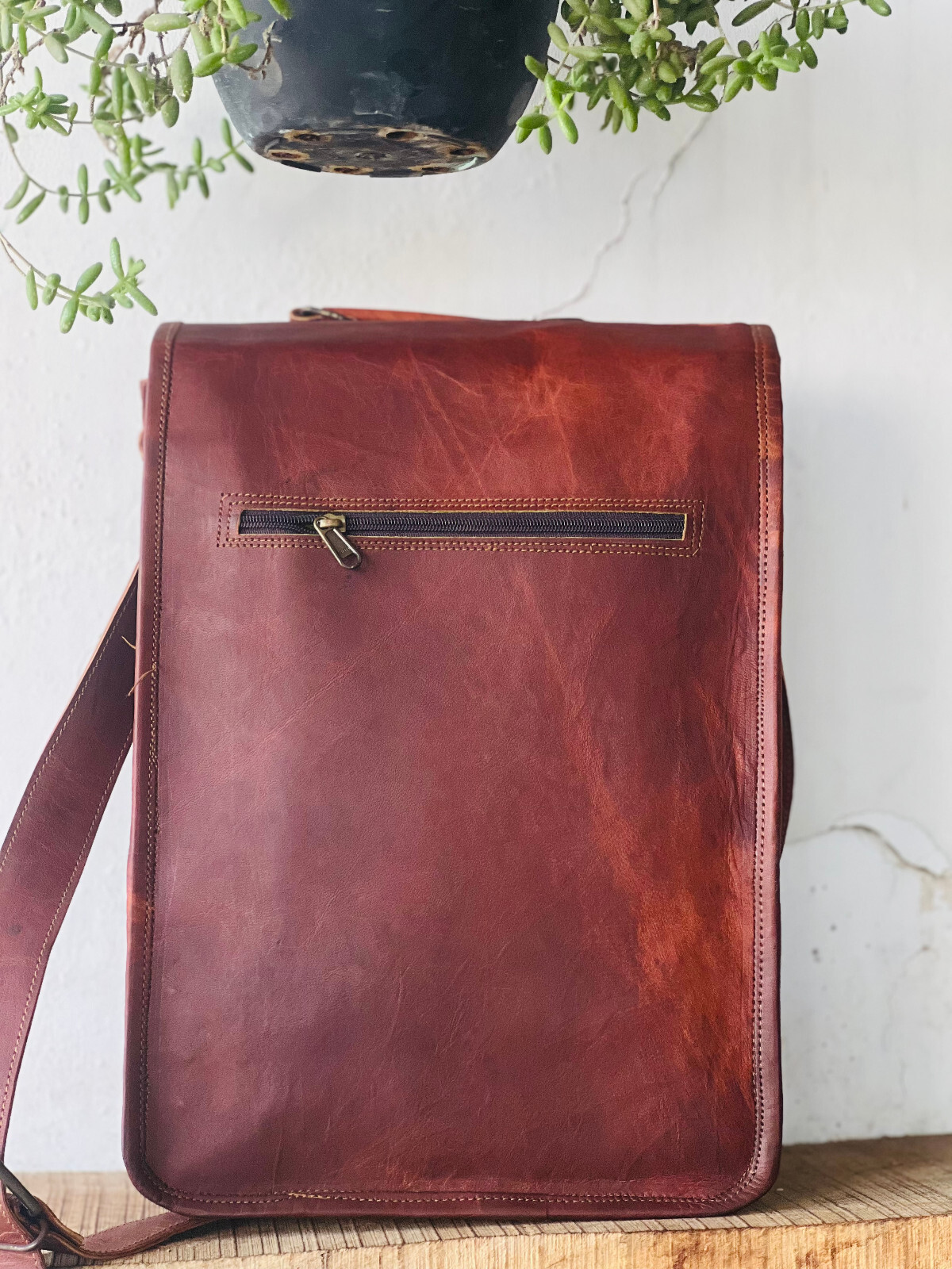 Handmade Men’s Rustic Craft With Class Shoulder Bag Small Cross Body