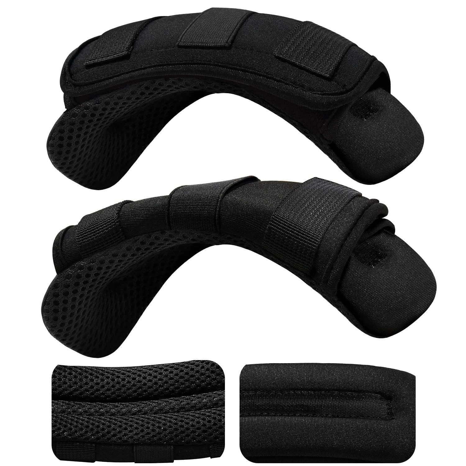 2-Pack Universal Wide Shoulder Pad, Thick Cushion, Bag, Luggage, Backpack