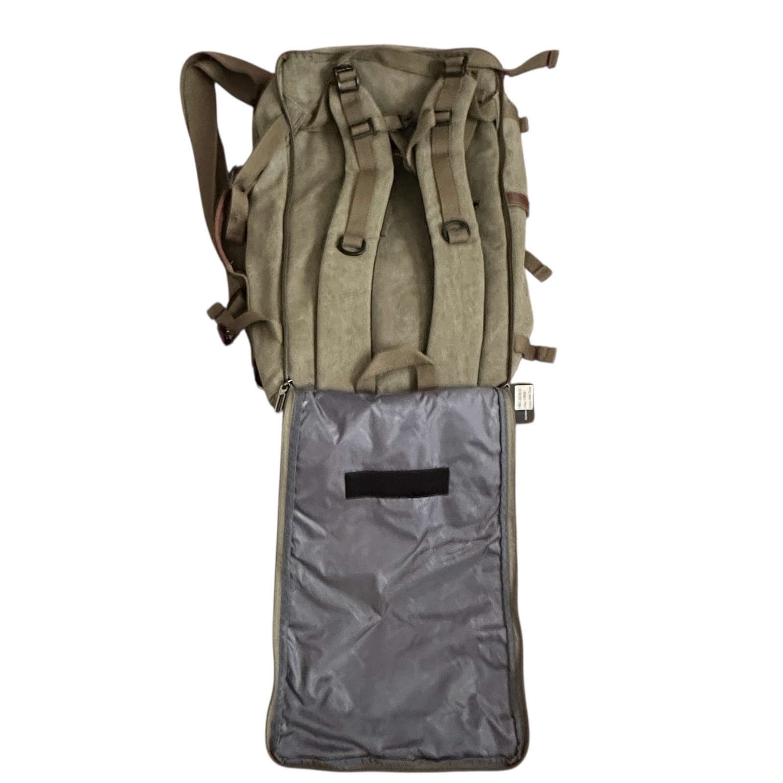 WITZMAN Canvas Travel Backpack Briefcase Hand Luggage Rucksack Outdoor Hiking