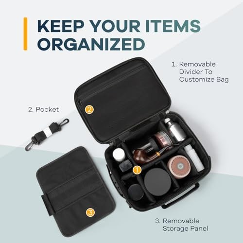 Large Smell Proof Stash Bag with Lockable Containers & Accessories – Travel Stor