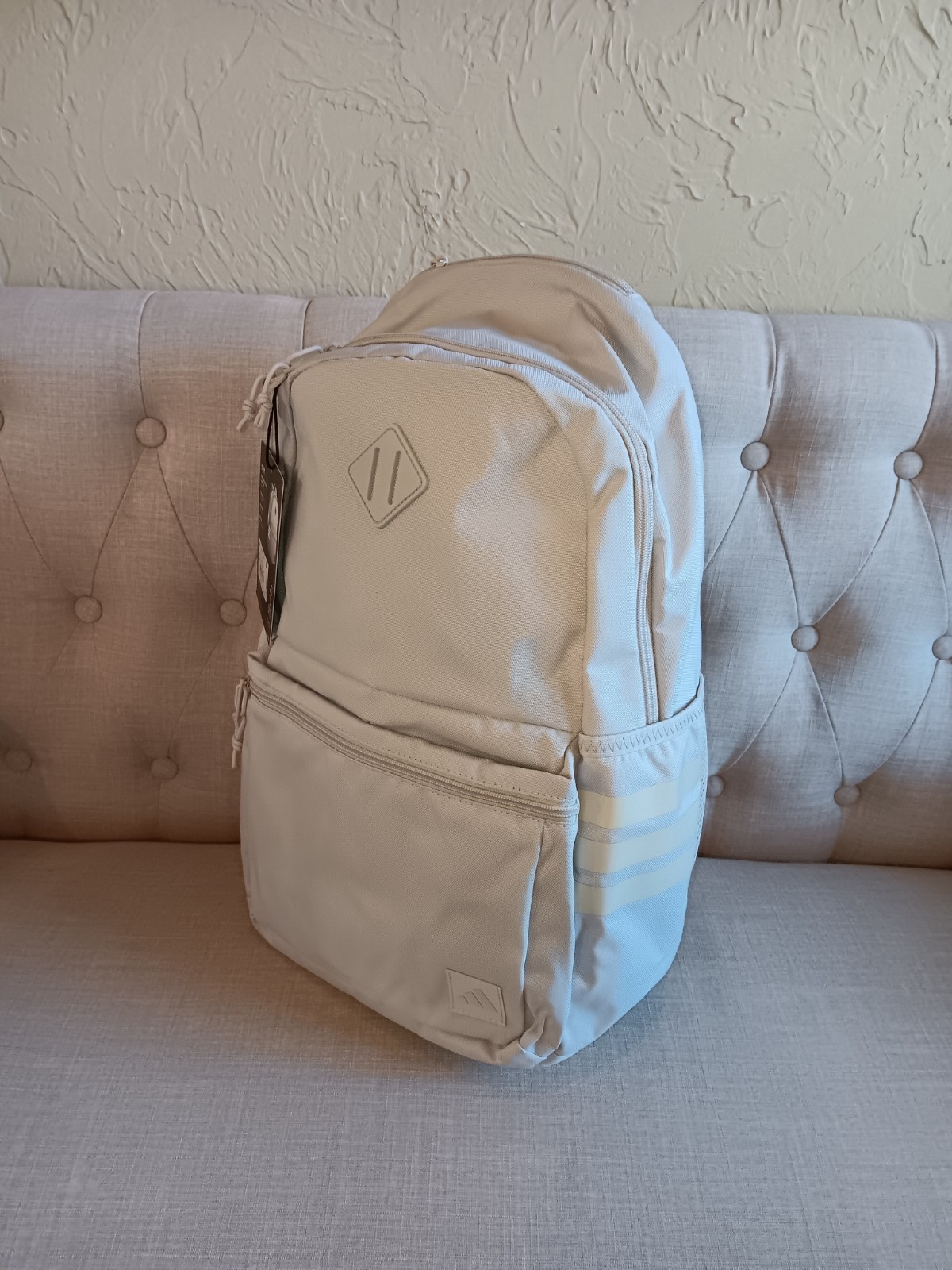 NWT Adidas Classic 3 S 5 Backpack Bookback Laptop Bag Jk3399 Alumina/Grey