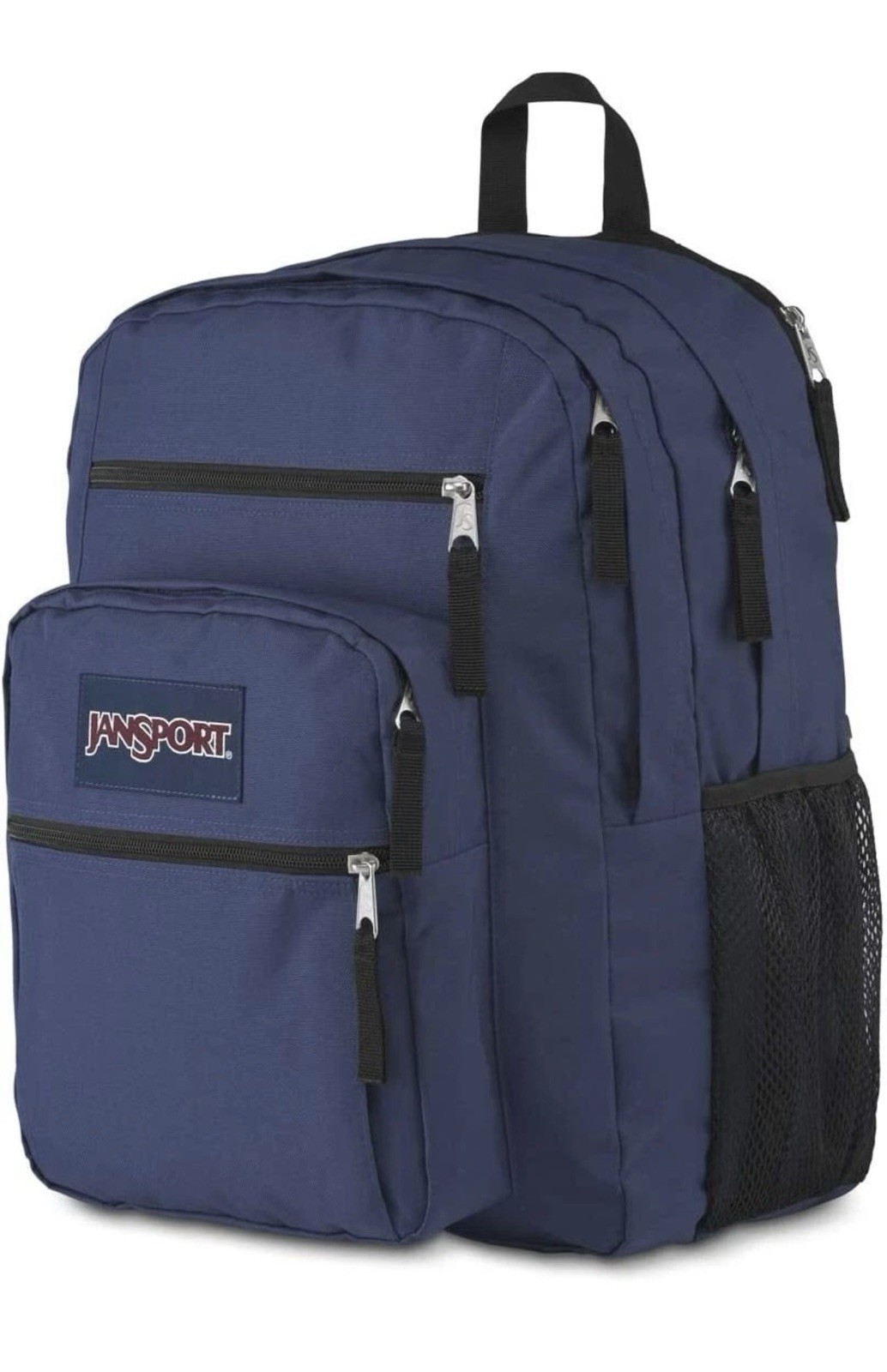 JanSport Big Student Backpack, Ergonomic Shoulder Straps, 15” Laptop – Navy H2O