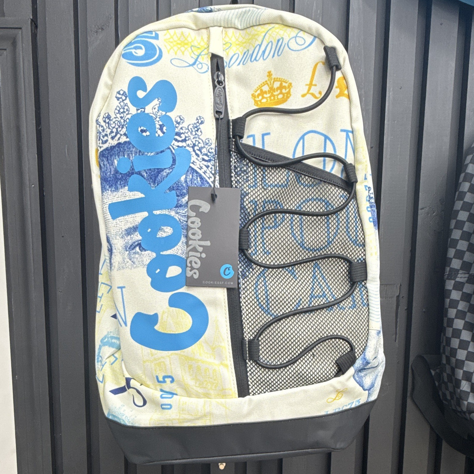 Cookies Logo Graphic Print Backpack Zip Closure Adjustable Strap Padded Back