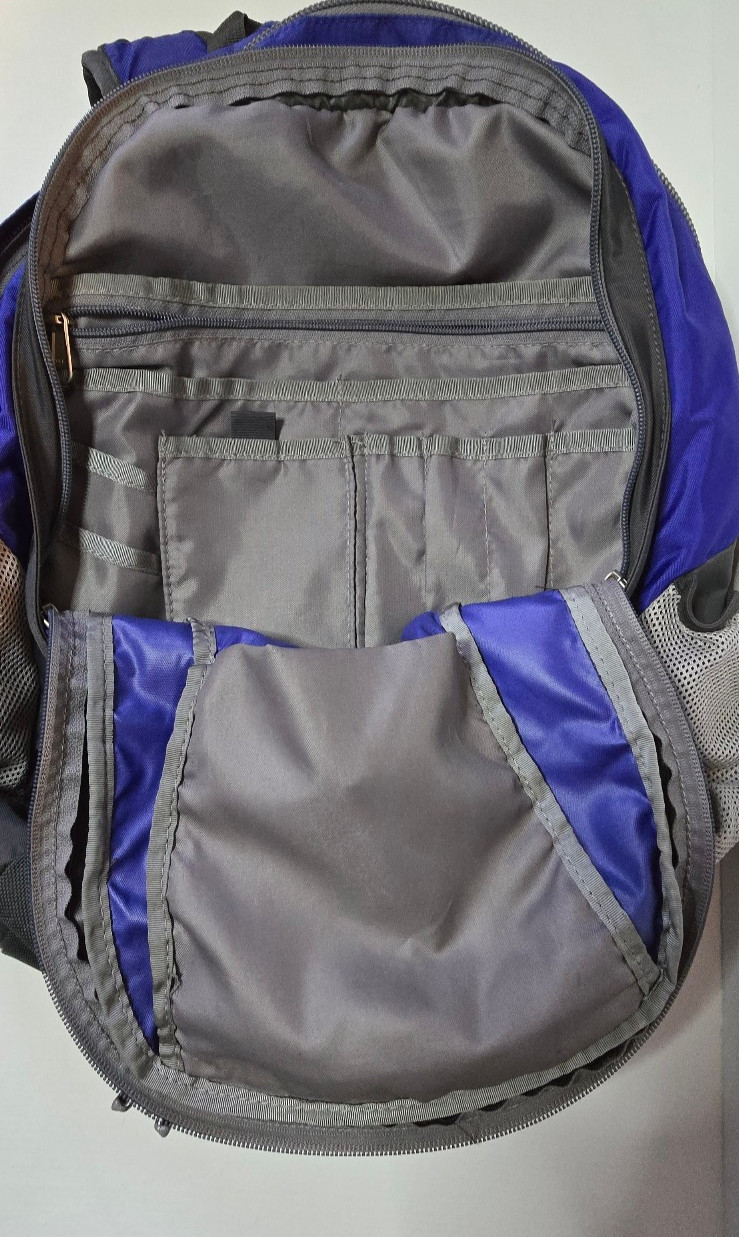 THE NORTH FACE Recon Blue & Gray Backpack for School Hiking Camping Everyday Bag