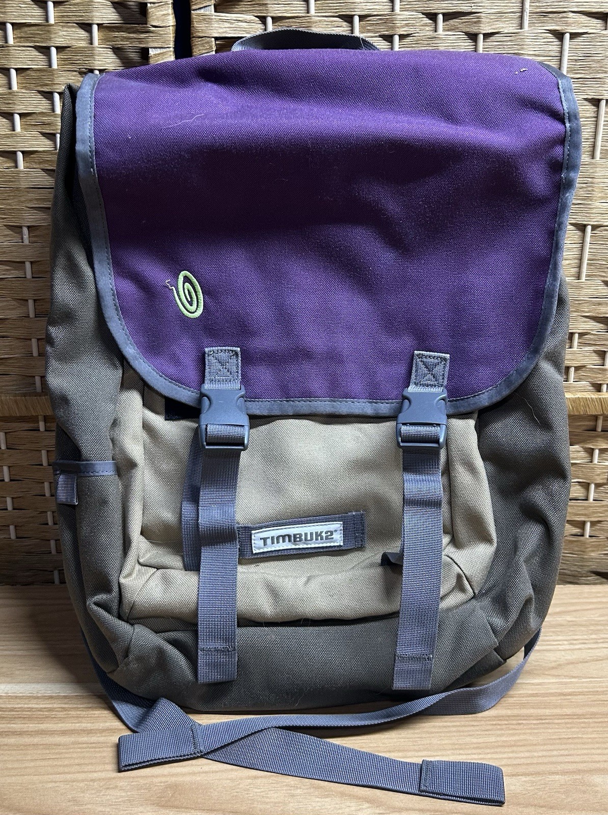 Timbuk2 Swig Urban Laptop Backpack Purple Gray Bag