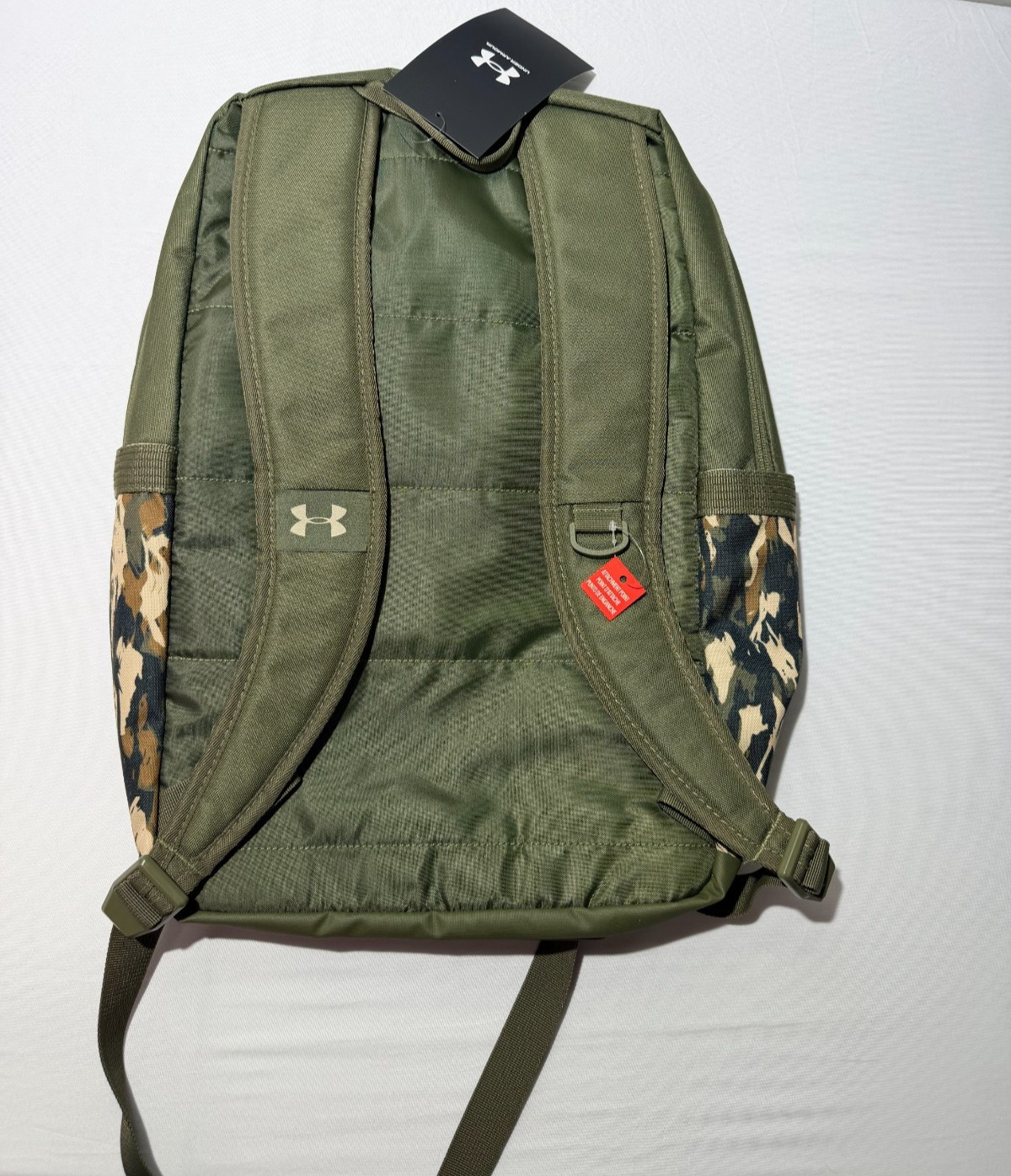 Under Armour UA Storm Backpack Camo Green 23L Laptop School Bag New With Tags