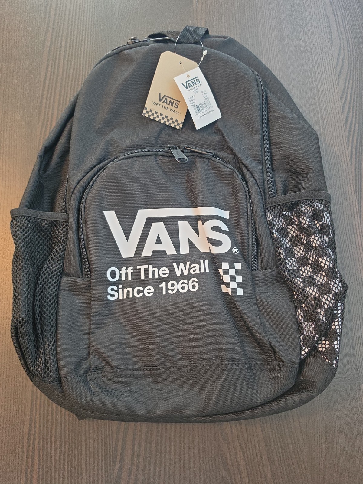 Vans Alumni Pack Black/White Checkered Backpack One Size