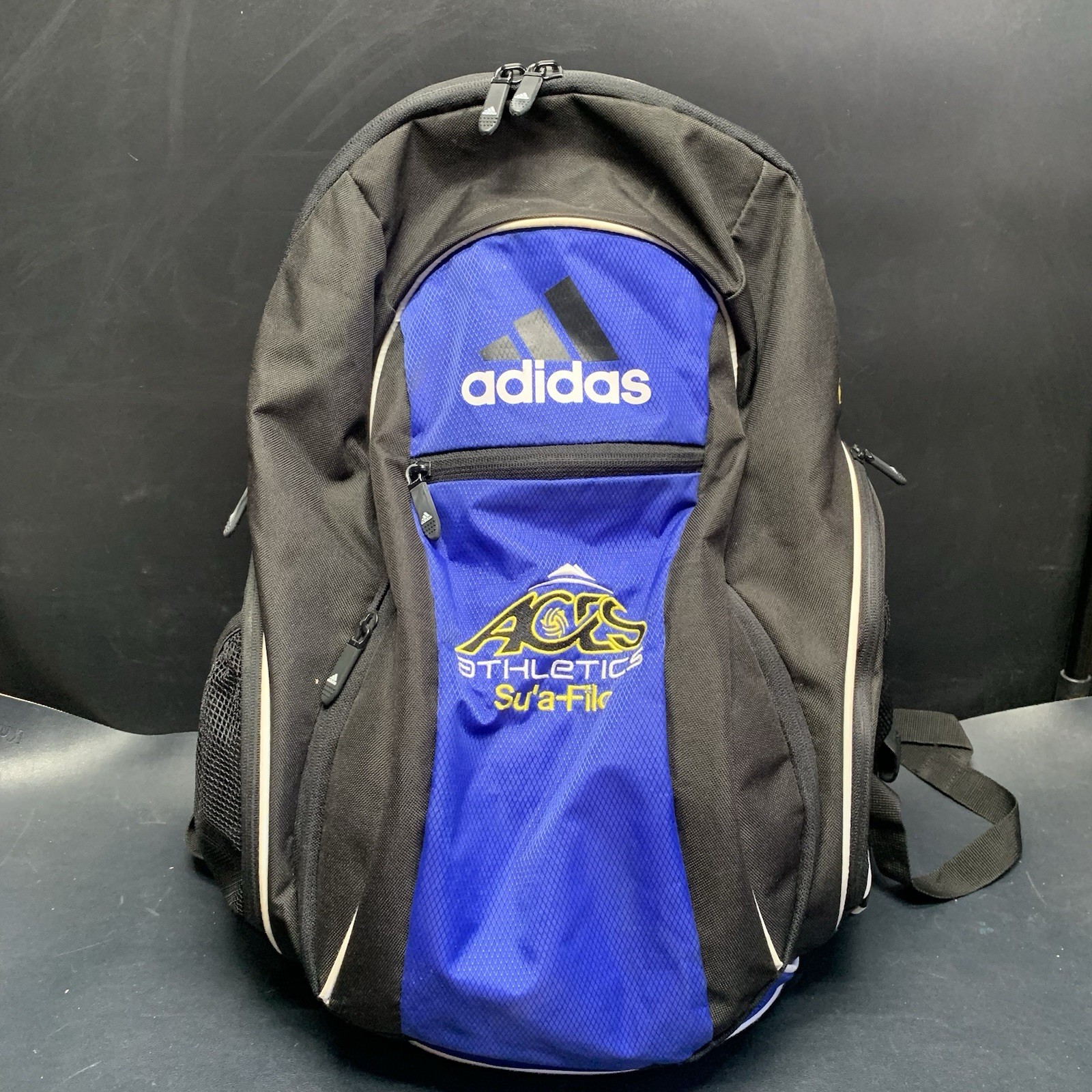 Adidas Athletics Su’a-Filo Backpack, “Aces Volleyball Club” Embroidered Logos.