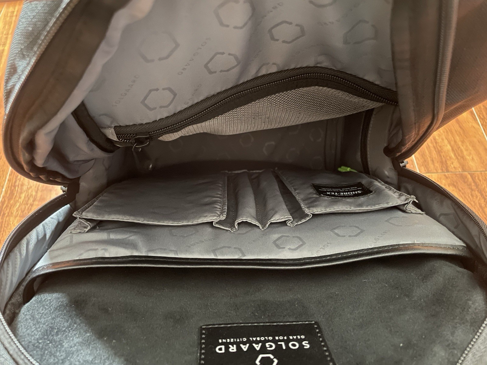 Solgaard Shore-Tex Daypack Backpack 15″ Laptop Black Bag Recycled Plastic