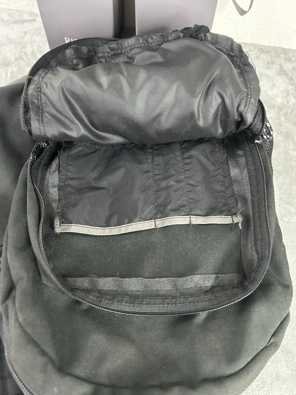 Vintage JANSPORT Backpack Thick Rubber Bottom Backpack Black Vintage