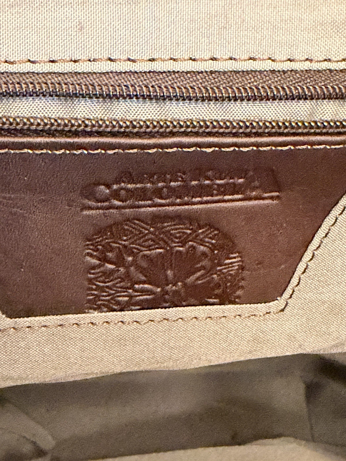 Authentic Colombian Leather Mola Backpack Artisan Handcrafted Geometric Boho Bag