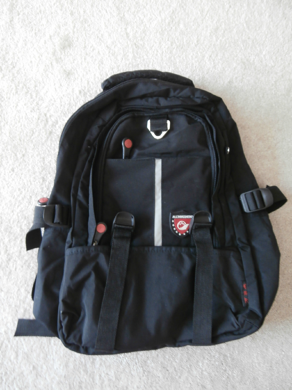 UNISEX ALL THINGS HERO BLACK BACKPACK Shoulder Bag School Bag Tote Back Pack