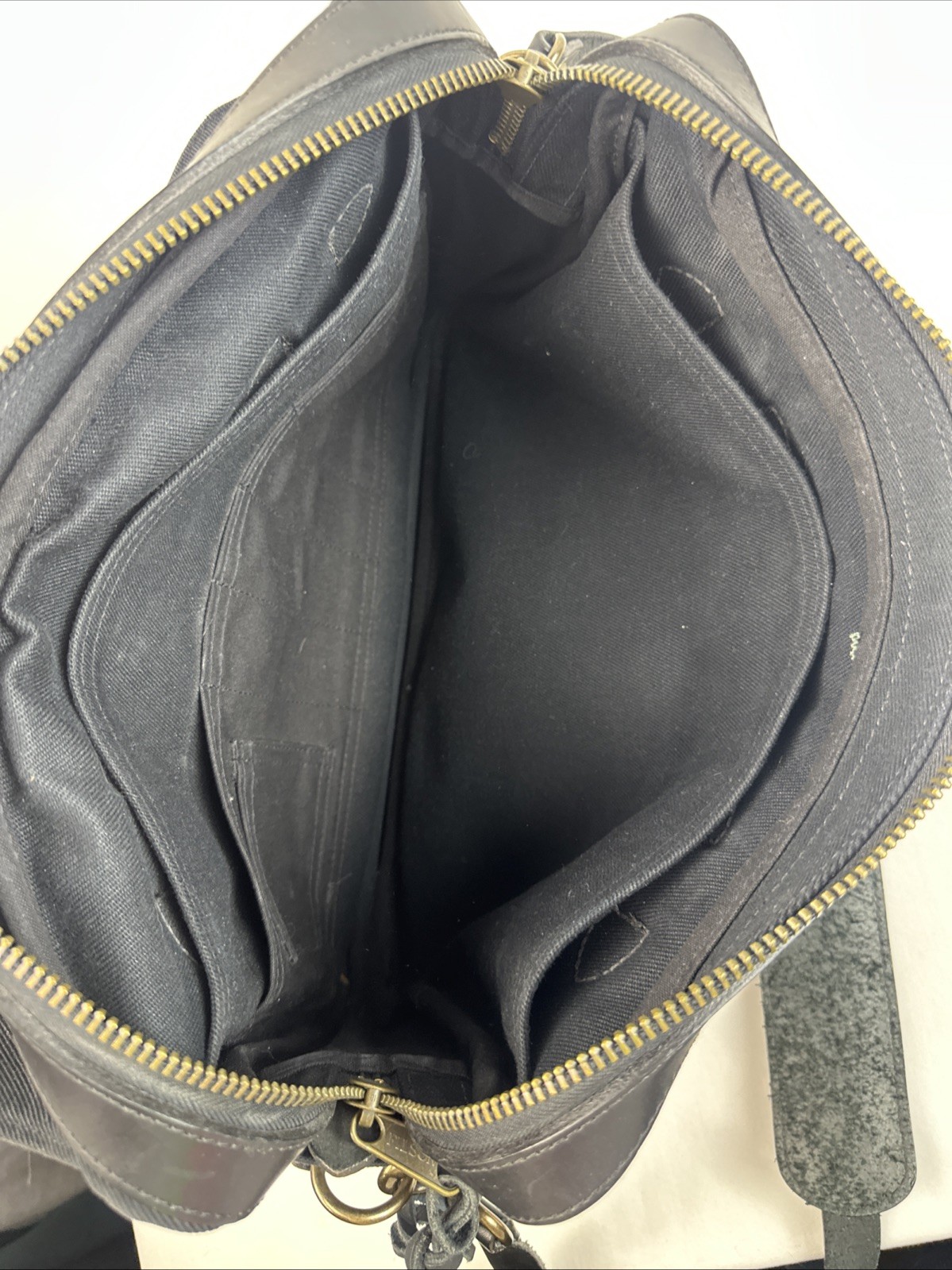 Filson Rugged Twill Original Briefcase Black Made In USA High Quality Canvas