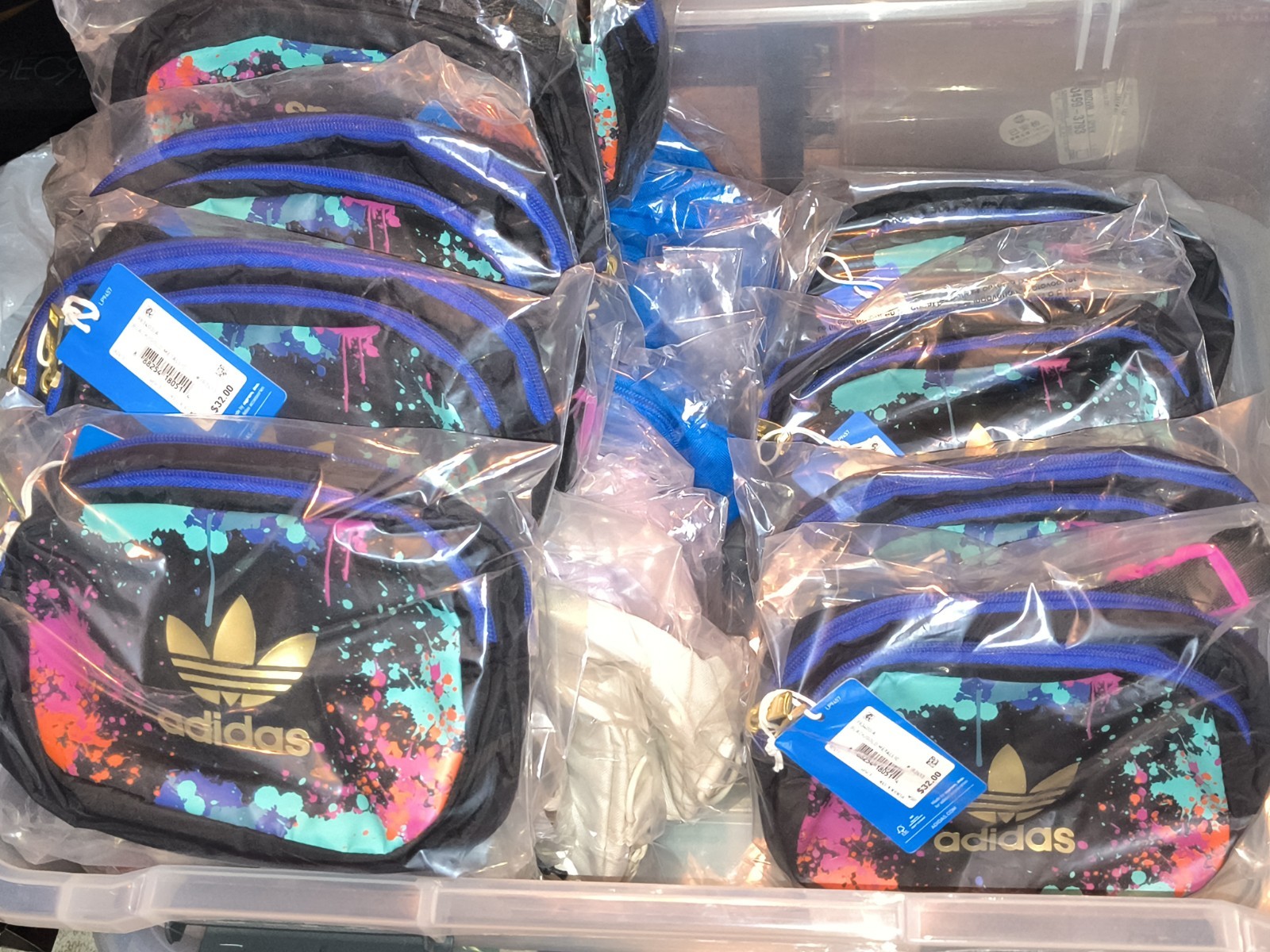 Adidas / Graffiti Splat SPORT 2.0 Waist pack / Festival Bag / IR2413 / Rare !