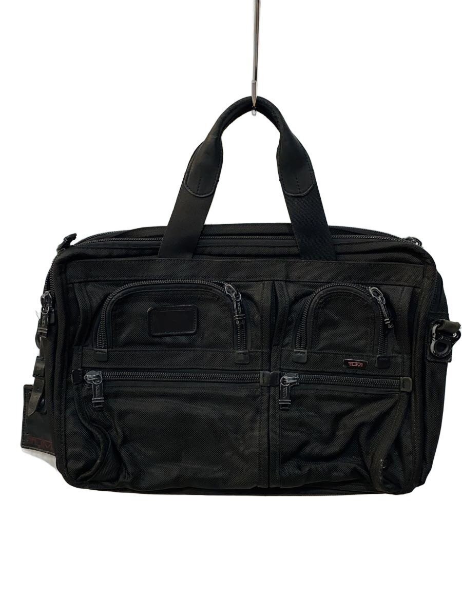 TUMI Briefcase Black, 45cm x 31cm x 10cm, Leather Laptop Bag