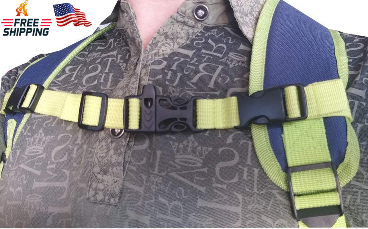 Backpack Chest Strap- Nylon – Adjustable Universal (Khaki)