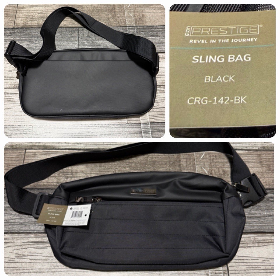 Crg Prestige Sling Bag Black