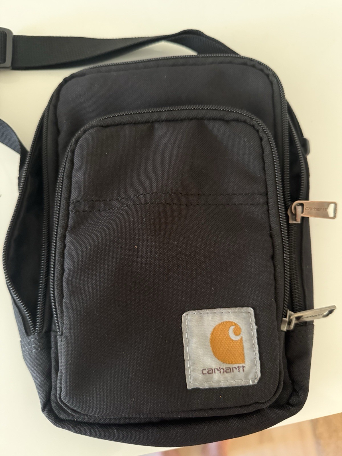 Carhartt Black Legacy Cross Body Gear Bag With Carabiner 9 inch