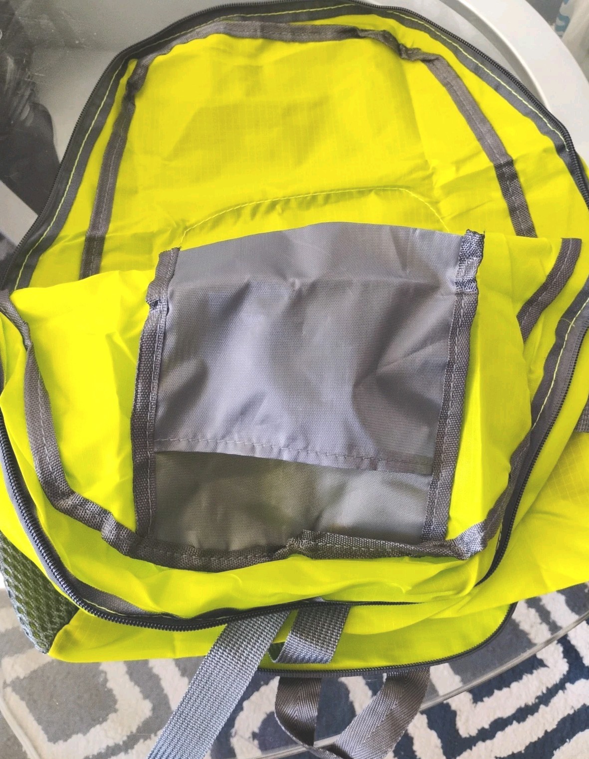 No Brand Foldable Backpack Lightweight Travel Book Bag Bright Lime Preloved