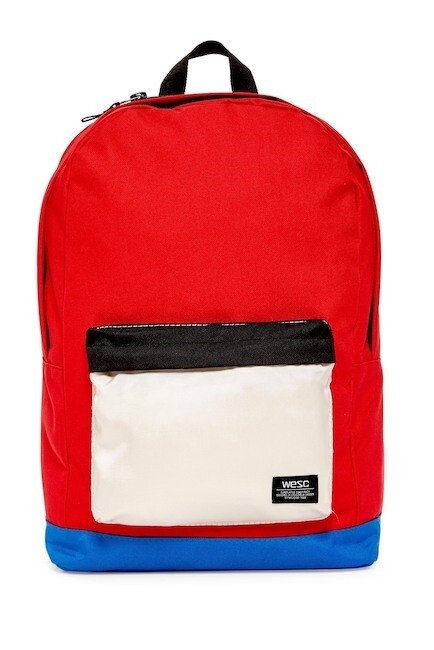 Wesc Chaz Red/Blue/White/Black Chaz Patterned Backpack 140810