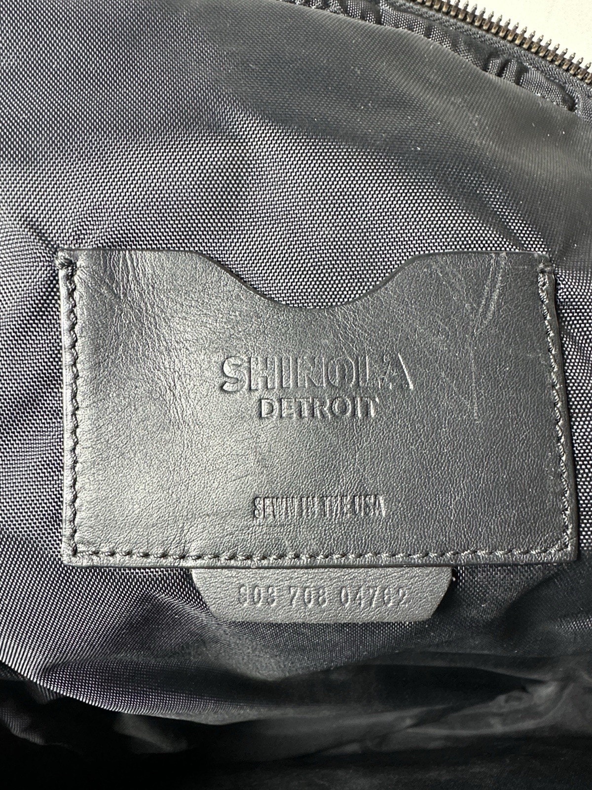 Shinola Detroit Leather Backpack Sleek Everyday CarryPre-Owned Conditions