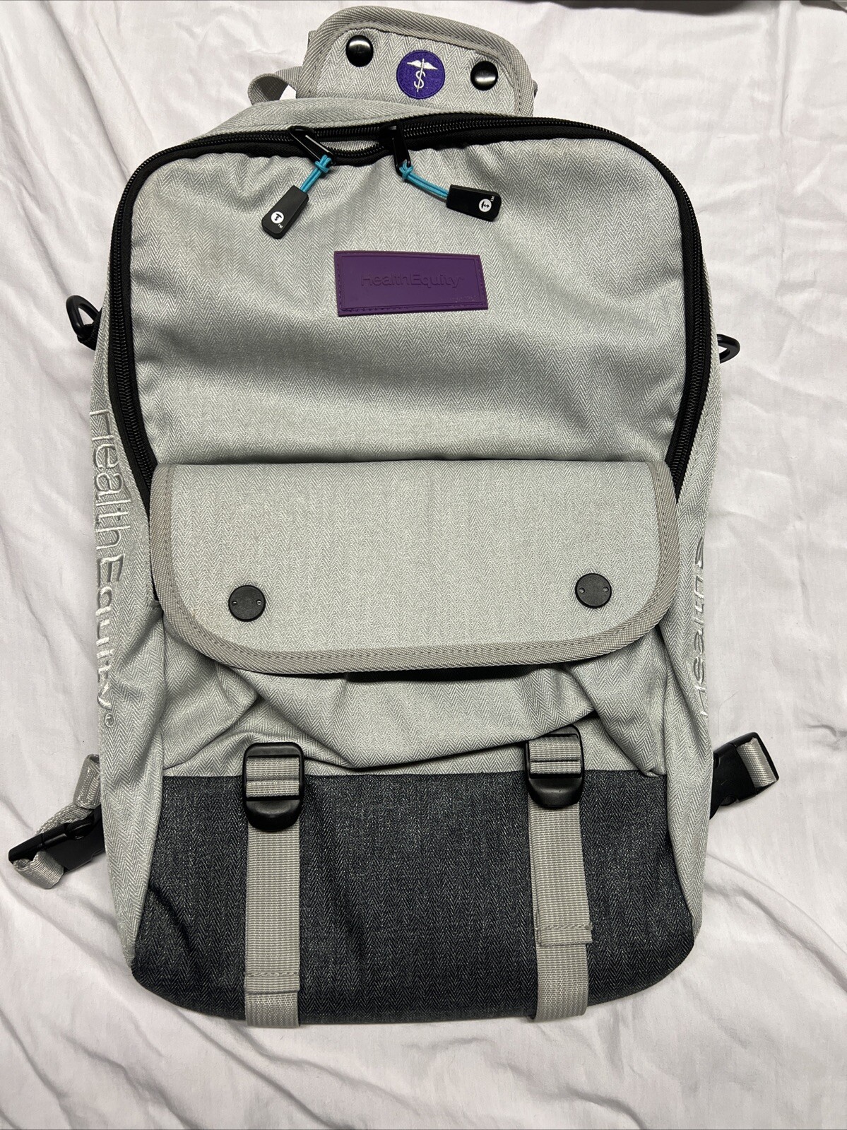 HEALTH EQUITY Computer Travel Laptop Zipper Bag 18” Backpack, Work/School
