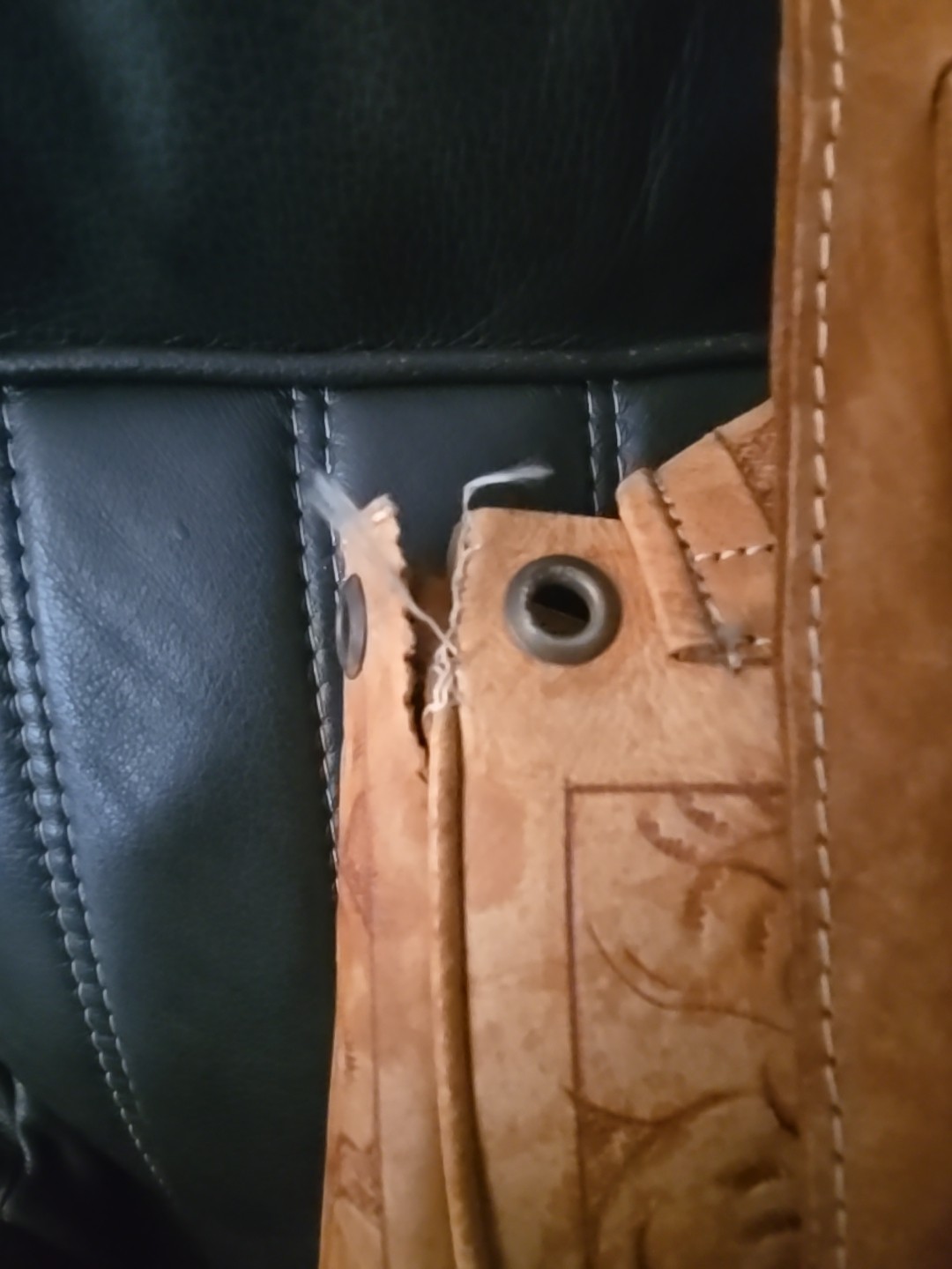 XL RAW LEATHER BACKPACK BAG HAND TOOLED WESTERN MOTIF HAND MADE XL BAG