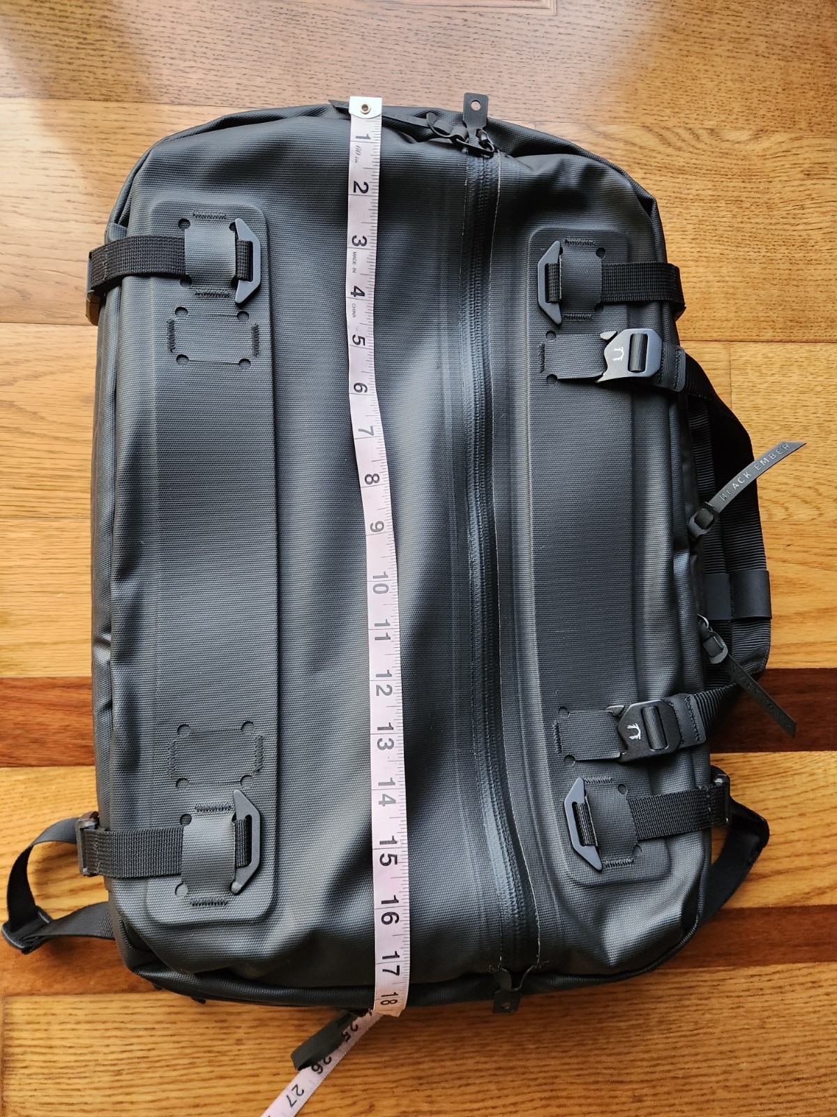 Black Ember FORGE Black Briefcase Backpack Overnight Expandable **MINT**