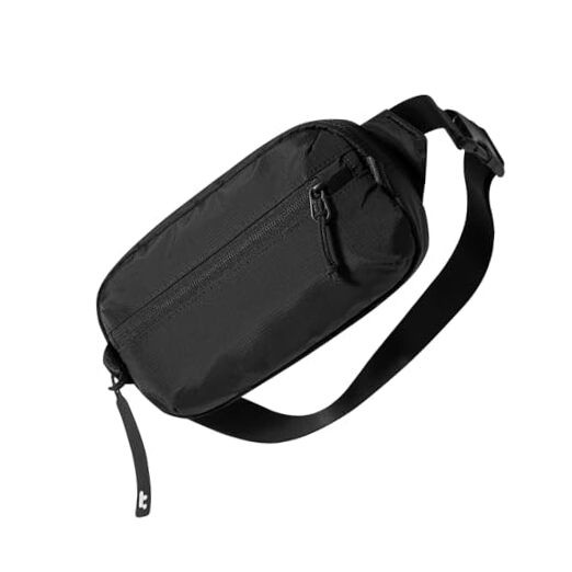 Sling Bag with RFID Blocking, Crossbody Bag Minimalist Chest 1.5L Black