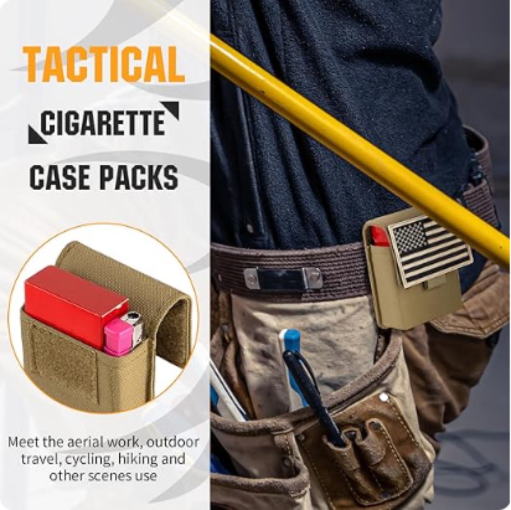 Small Utility Gadget Bag Cigarette Leather Case Waist Wallet Belt Loops Pocket