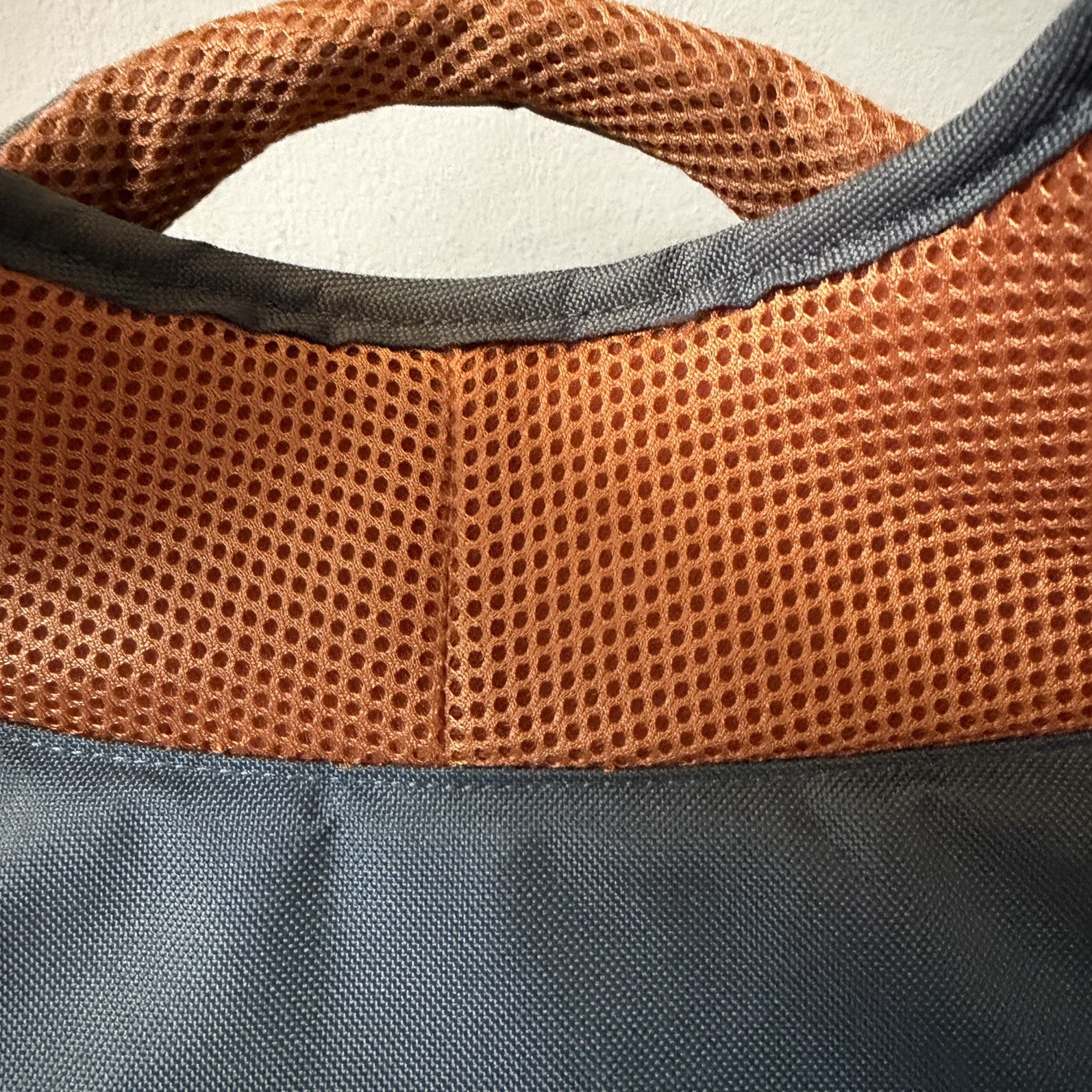 LOLE Quilted Backpack Gray Orange Laptop Compartment Travel Daypack Multi Pocket