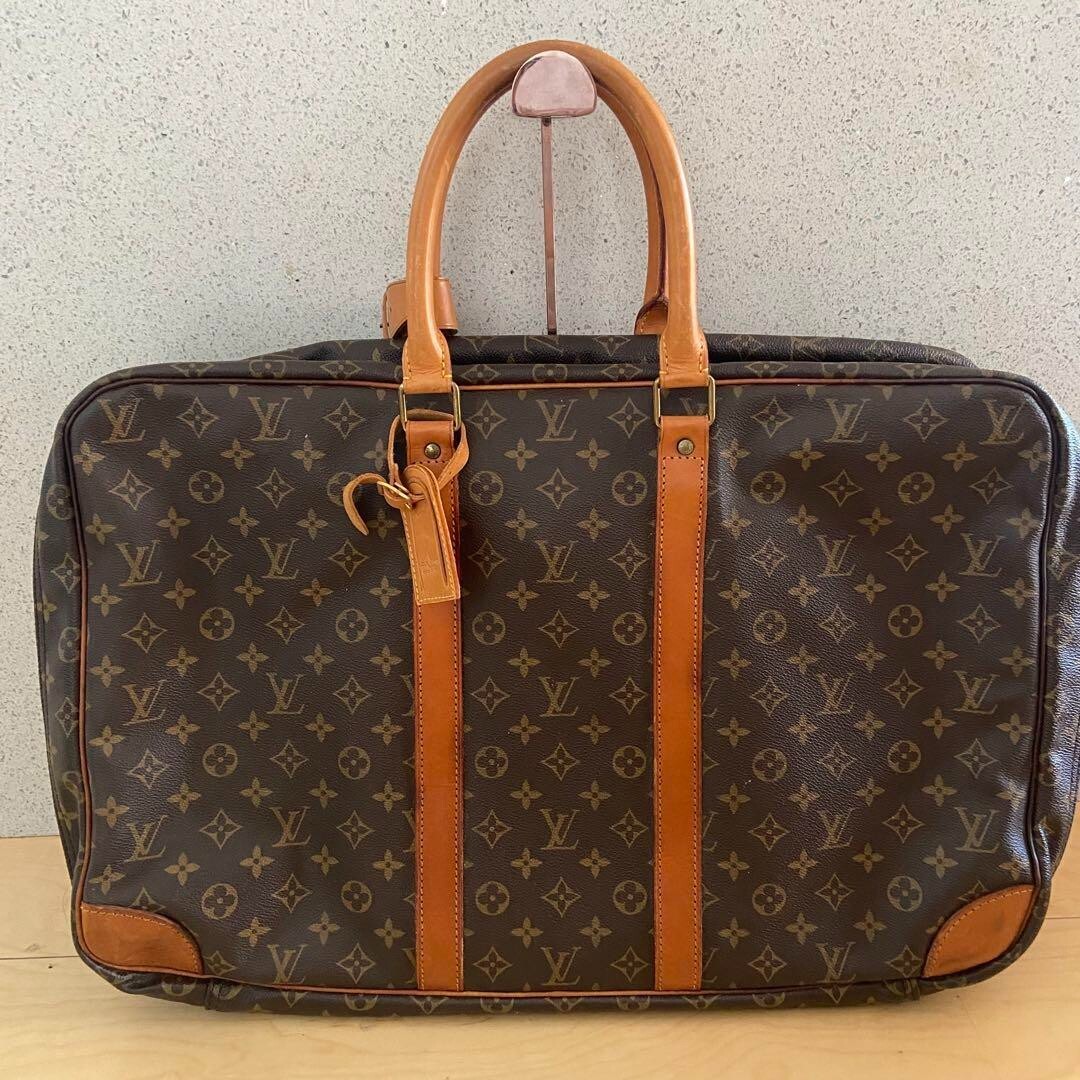 Authentic LOUIS VUITTON Sirius Monogram Double zipper soft suitcase Travel bag