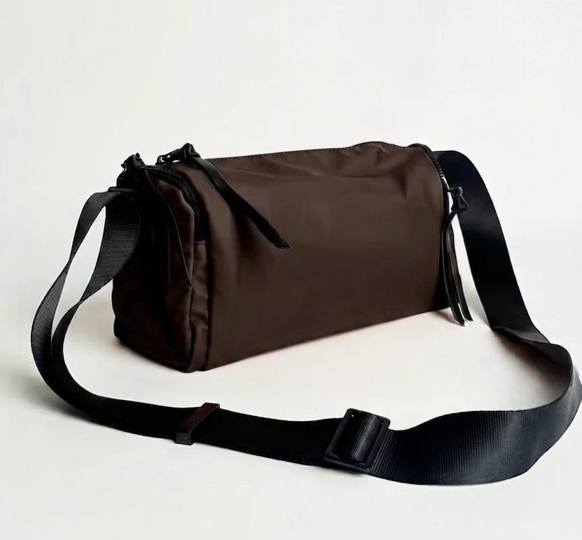 Men’s Dark Brown Crossbody Shoulder Bag Waterproof Messenger Sling Travel Bag